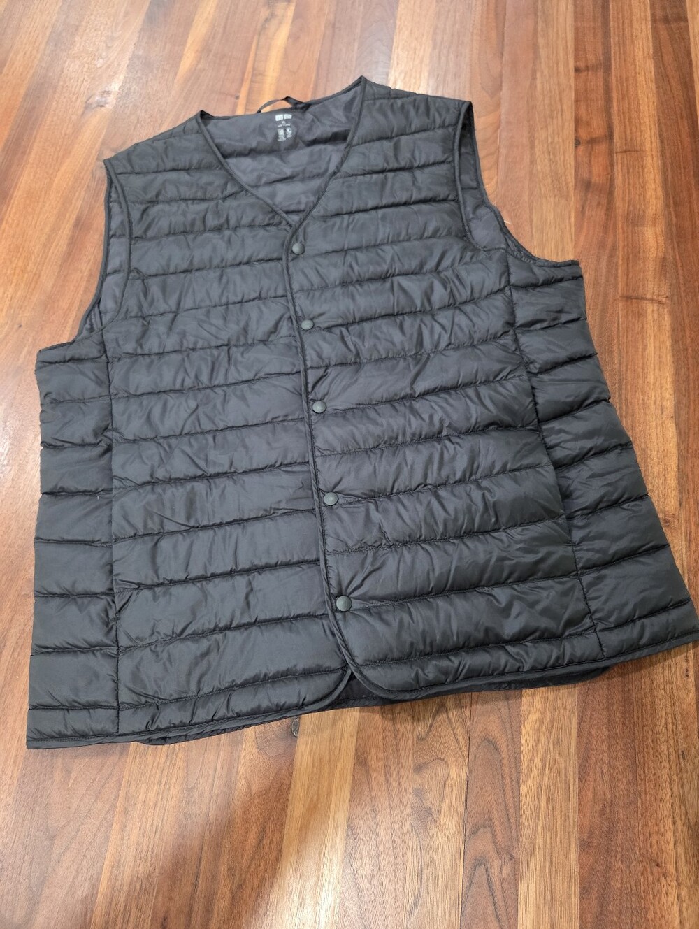 UNIQLO Men's Black Ultra Light Down Puffer Vest Quilted Size XL